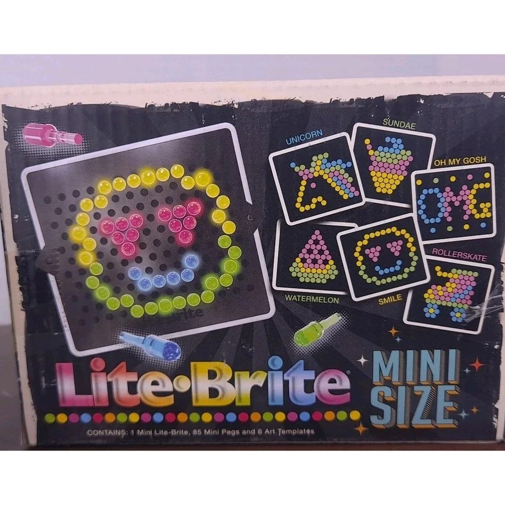 Mini Size Lite Brite Touch Kids' Light-Up Game Toy 92 Pieces Set Of 2
